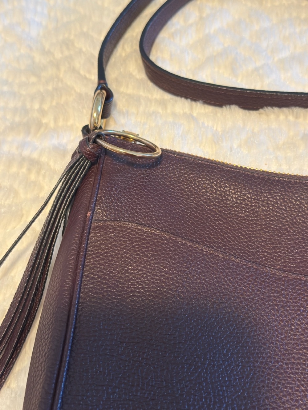Coach Leather Crossbody Bag in Plum - Picture 8 of 9